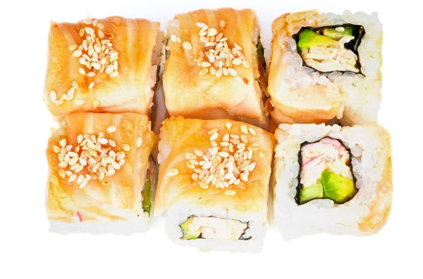 Rotolo di salmone Maki — Foto Stock