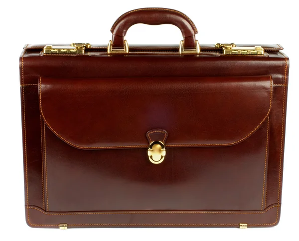 Brown Leather Briefcase — Stock Photo, Image