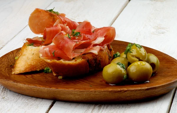 Jamon Tapas — Stockfoto