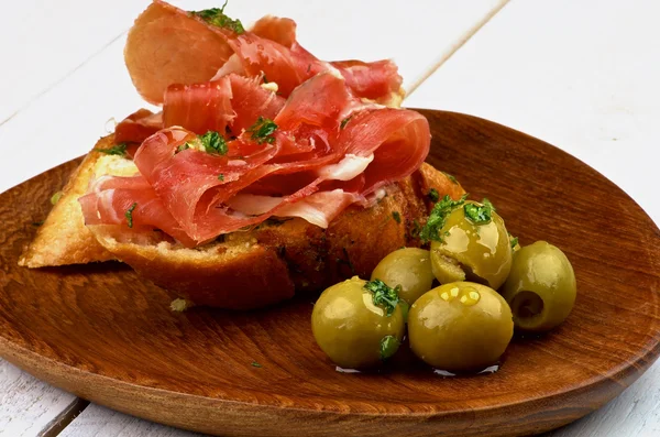 Jamón tapas — Stockfoto