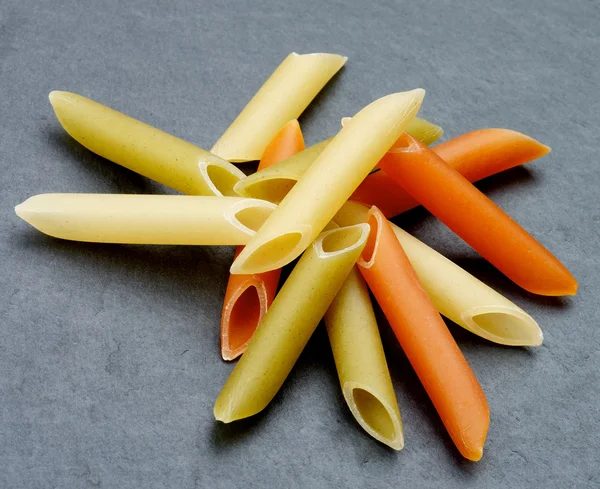 Penne Tricolore Pasta — Stockfoto