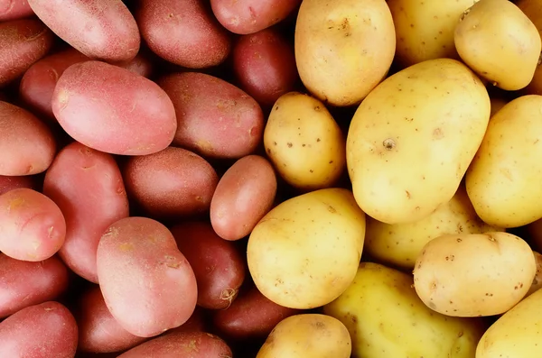 Rå potatis bakgrund — Stockfoto