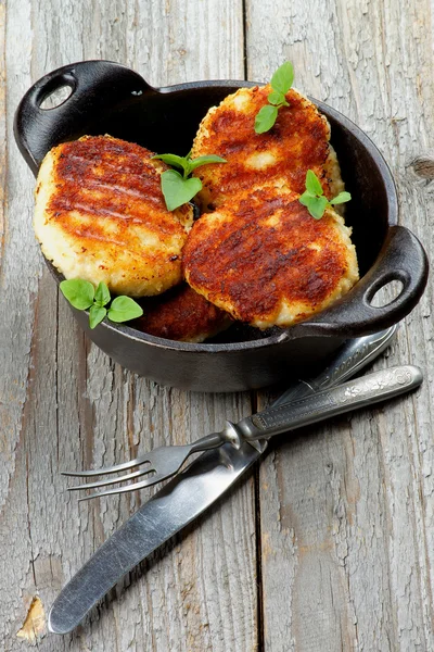 Gebratene Schnitzel — Stockfoto