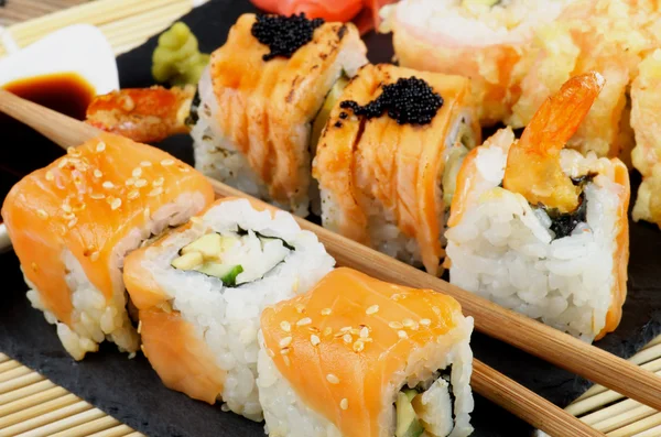 Różnych Maki Sushi — Zdjęcie stockowe