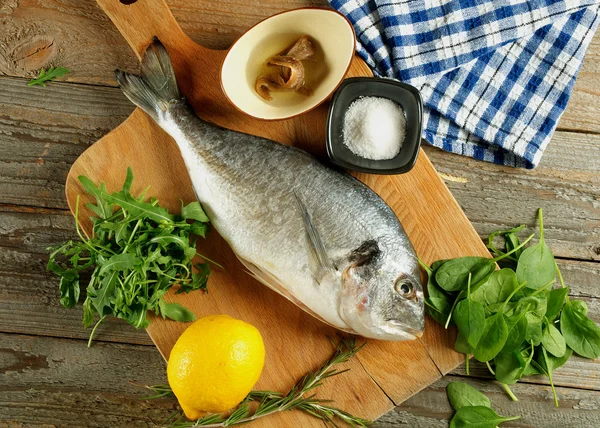 Cooking Dorado Fish — Stock Photo, Image