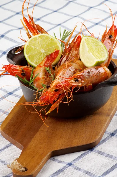 Delicious Roasted Shrimps — Stock Photo, Image