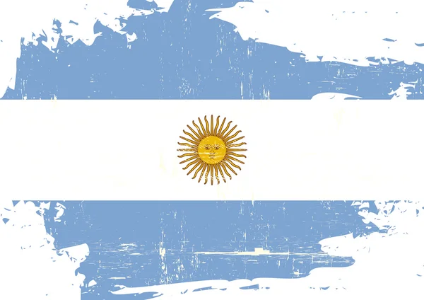 Drapeau rayé Argentin — Image vectorielle