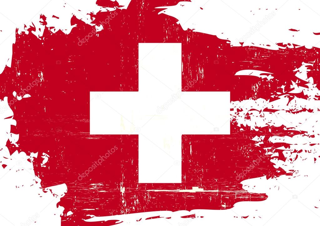 Swiss scratched Flag