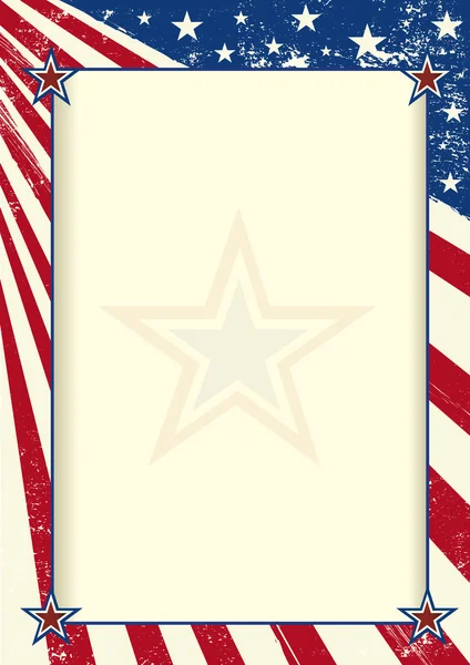 Affiche cadre américain — Image vectorielle
