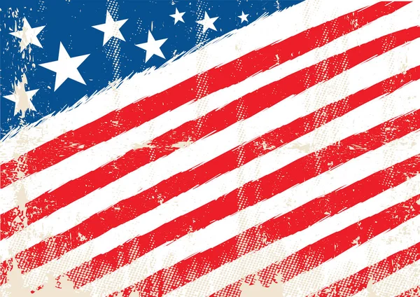 Bandeira Americana Horizontal Com Uma Textura Para Sua Publicidade Gráficos Vetores