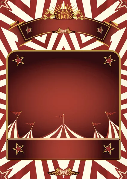 Цирковий Фон Плаката Рамкою Вашого Повідомлення — стоковий вектор