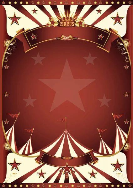 Ein Zirkus Vintage Poster Zur Unterhaltung — Stockvektor