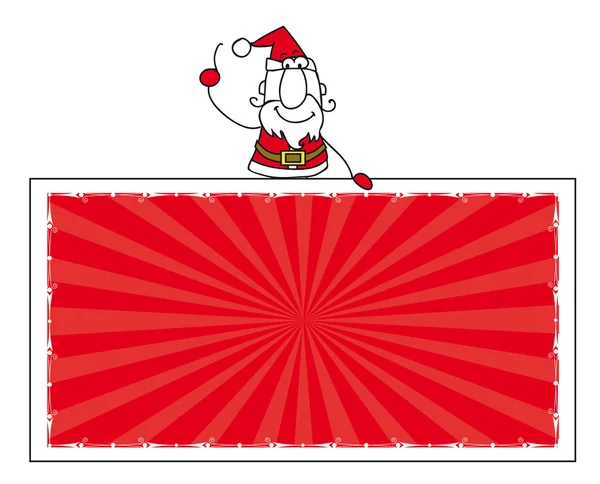 Santa claus a banner — Stockový vektor