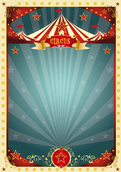 Crème retro circus achtergrond — Stockvector