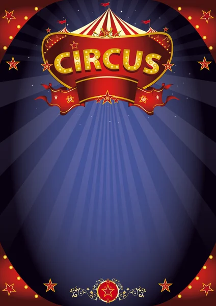 Fantastik gece sirk afişi — Stok Vektör