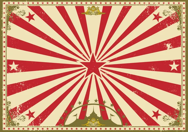 Цирковой винтажный горизонтальный фон — стоковый вектор
