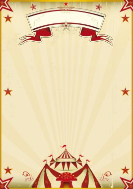 Fantastik kahverengi sirk vintage