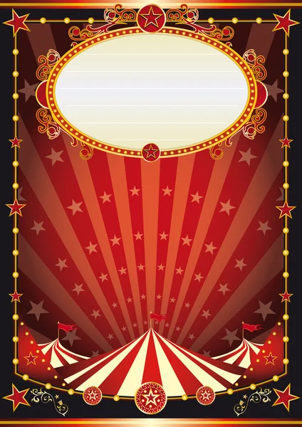 Red and black circus background — Stock Vector