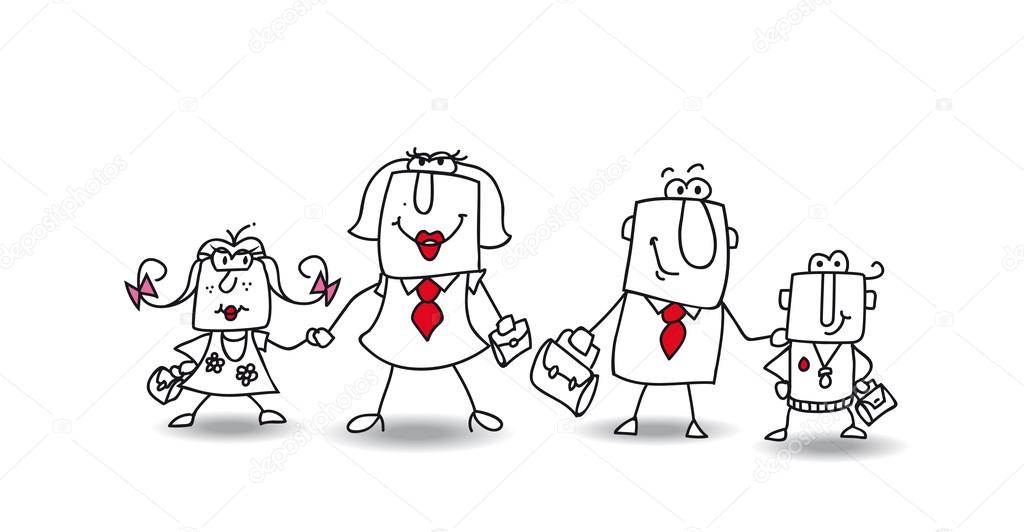 We are the ideal family. Stock Vector Image by ©tintin75 #64675777