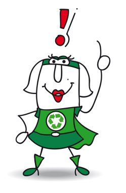 Süper kadın geri dönüşüm çözüm var