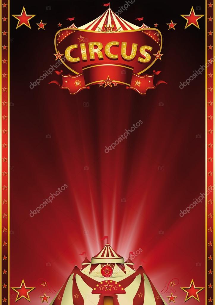 Fond de cirque rouge magique image libre de droit par tintin75