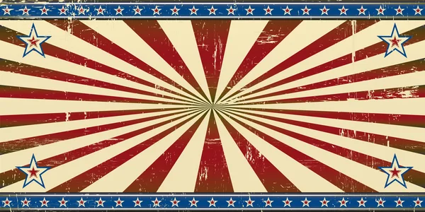 Ретро-патриотический баннер — стоковый вектор