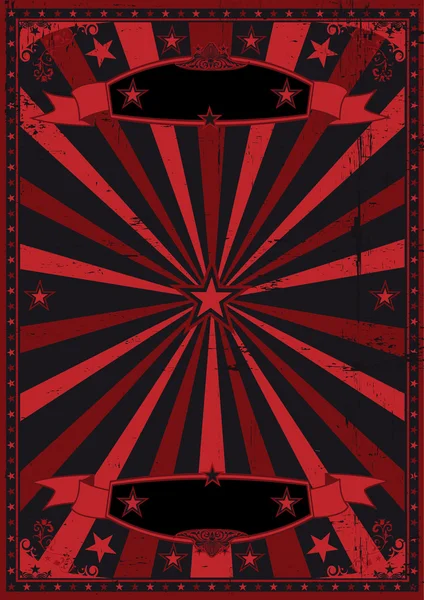 黒と赤のグランジ背景 — ストックベクタ