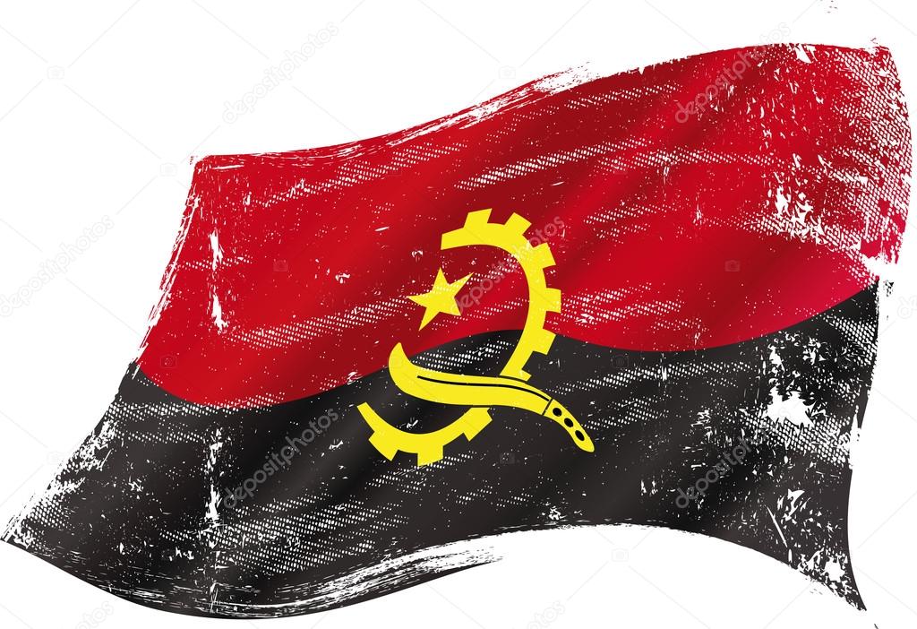 Angolan grunge flag
