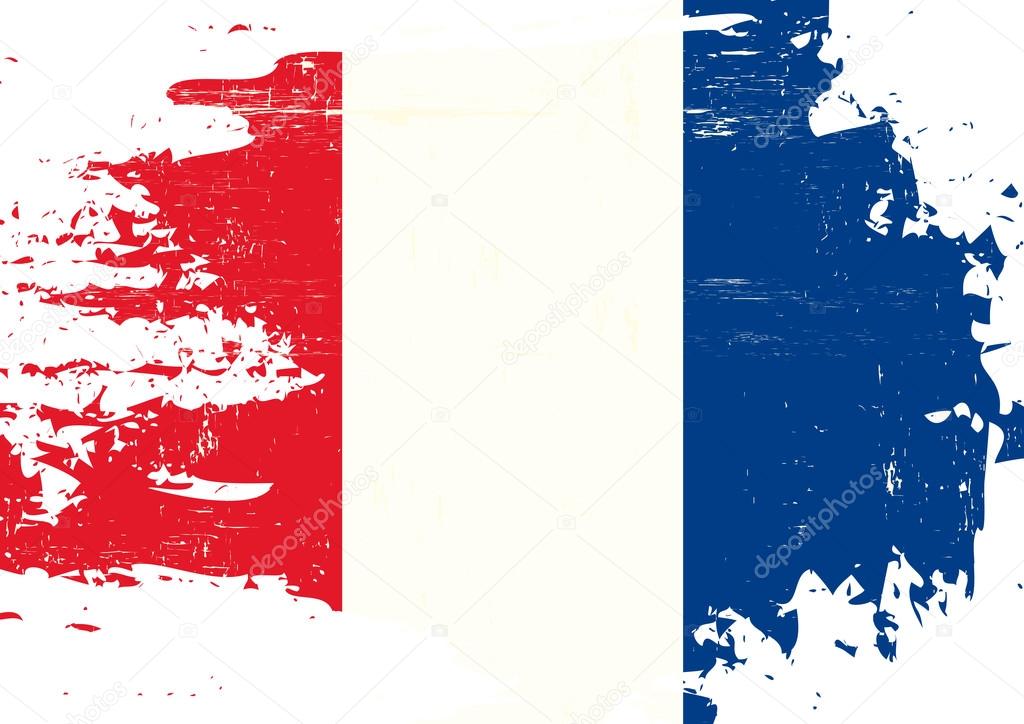 Scratched French Flag