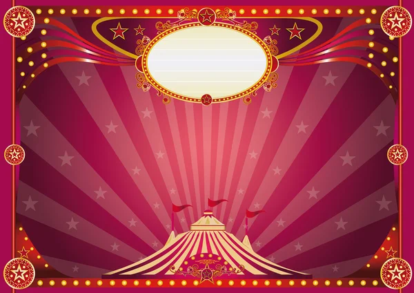 Horizontale magic circus achtergrond — Stockvector