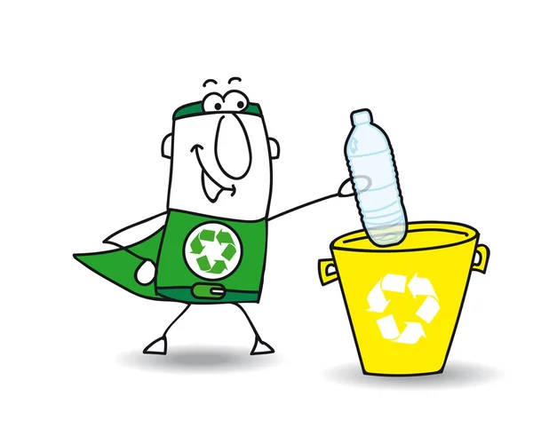 回收塑料瓶 — 图库矢量图片