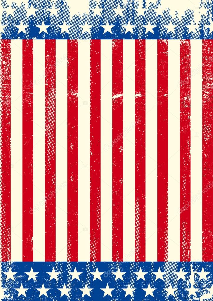 American square dirty flag