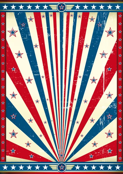 Grunge affiche américaine — Image vectorielle