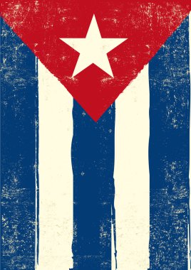 Küba grunge poster
