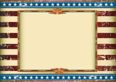 Grunge yatay ABD'li sirk