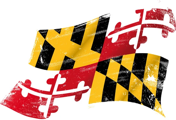 Maryland bandeira grunge —  Vetores de Stock