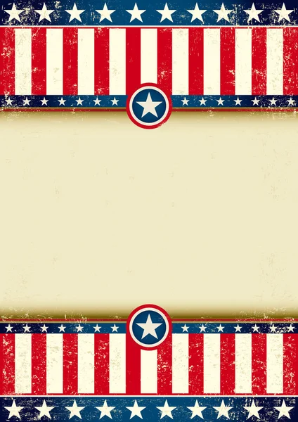 Bize çizik bayrak美国的背景，与一个大的框架，为贵公司的宣传 — Stok Vektör