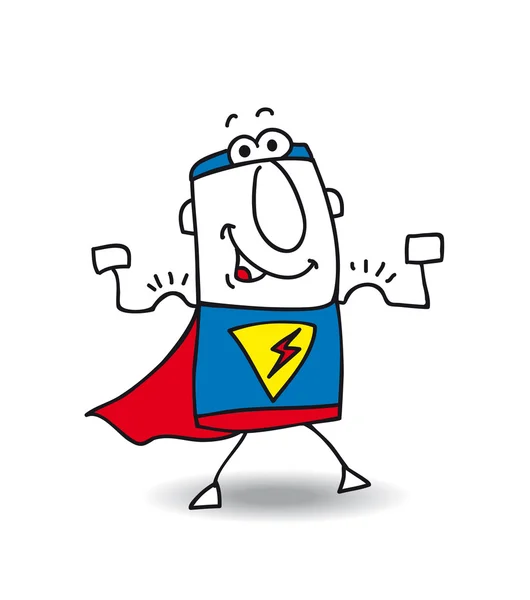 Mister mięśni super hero — Wektor stockowy