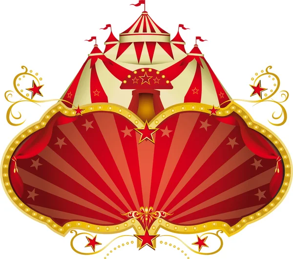 Magico circo grande top — Vettoriale Stock