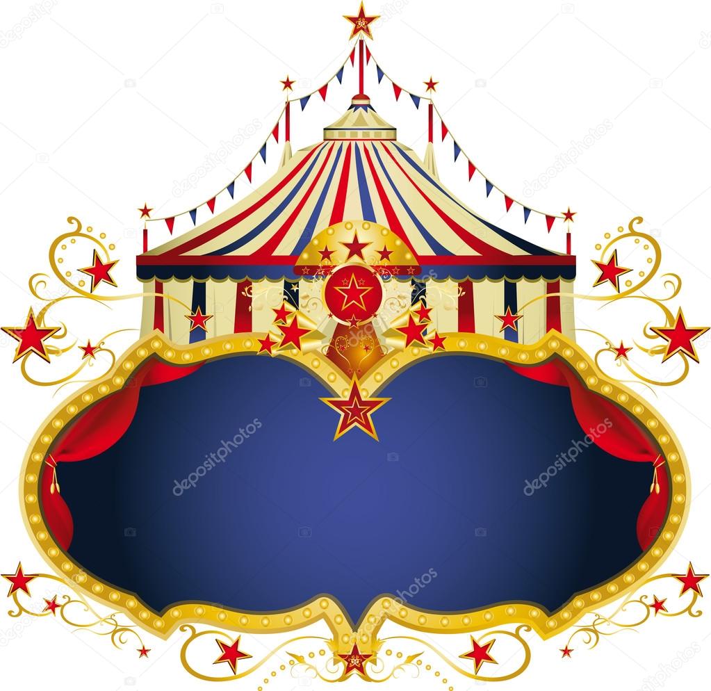 Magic circus blue frame