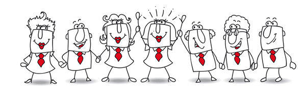 Деловая женщина и формирование команды
