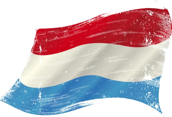 Grunge drapeau luxembourgeois — Image vectorielle