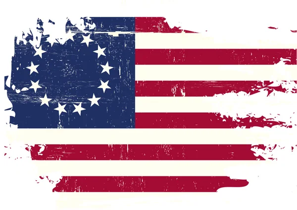 Porysowana betsy Ross flaga — Wektor stockowy