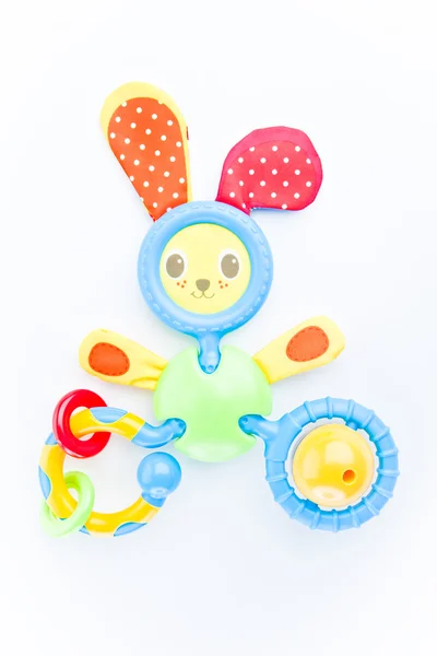 Children plastic rattle — Stock Photo, Image