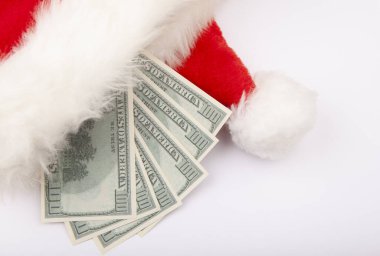 Yeni yılın imajı. Para banknotu. 