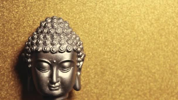Materiał Fotograficzny Buddha Złotego Tła — Wideo stockowe