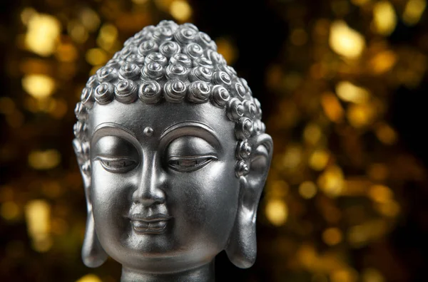 Bild Buddha Mörk Bakgrund — Stockfoto