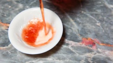 Çay fincanı mermer taş arka plan görüntüleri