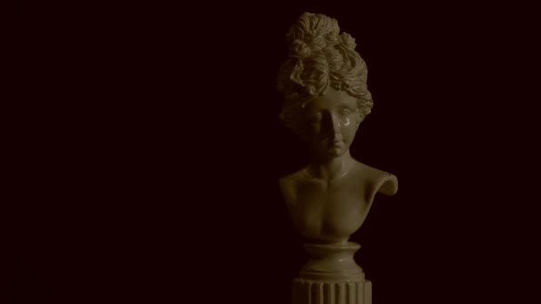 Materiał Filmowy Rzeźby Ciemne Tło — Wideo stockowe