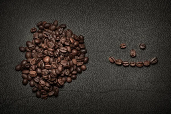Image Coffee Leather Background — Stock Photo, Image